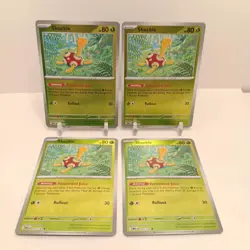 Pokemon Shuckle (Reverse Holo) 011/132 NM Mega Evolution Playset x4 - Image 1