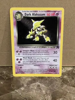 Pokemon Dark Alakazam 1/82 Holo Team Rocket Set LP - Image 2