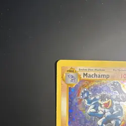 Pokemon TCG Machamp shadowless 1st Edition Holo Rare Deck Exclusives 8/102 1999 - Image 3