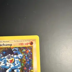 Pokemon TCG Machamp shadowless 1st Edition Holo Rare Deck Exclusives 8/102 1999 - Image 4