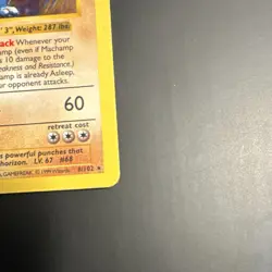 Pokemon TCG Machamp shadowless 1st Edition Holo Rare Deck Exclusives 8/102 1999 - Image 5