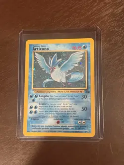 Pokemon TCG Articuno Cosmos Holo Fossil Rare 2/62 Portuguese (1999-2000) - Image 1