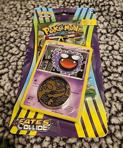 Pokemon TCG XY Fates Collide Blister Booster Pack Gastly Promo New Sealed - Image 1