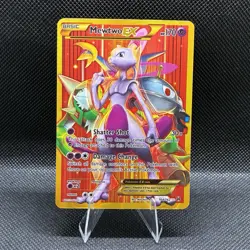 Mewtwo EX (164 Secret Full Art) 164/162 Breakthrough Holo Rare Full Art Pokemon - Image 1