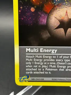 Pokemon 2003 Multi Energy Stamped WINNER Holo Swirl Promo 93/100 Rare vintage - Image 4