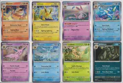 Pokemon Prismatic Evolutions All 8 Eeveelutions Holo Rares - Image 1
