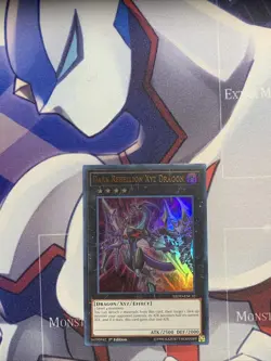 YUGIOH DARK REBELLION XYZ DRAGON LEDD-ENC32 ULTRA 1ST ED ALT ART - Image 1