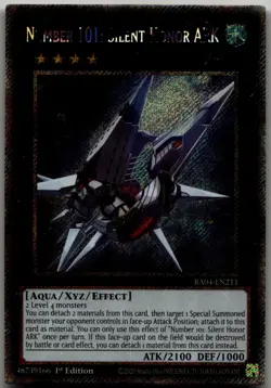 Number 101: Silent Honor ARK (Platinum Secret Rare) Platinum Secret Rare Quarter - Image 1