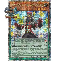 Yugioh! 1x Performapal Pendulum Sorcerer RA04-EN242 Quarter Century Secret Rare - Image 1