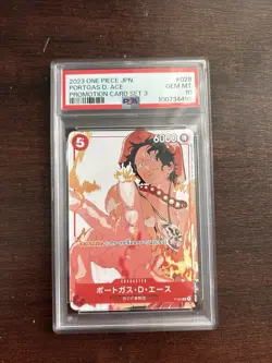 One Piece CCG Portgas D. Ace P-028 Gift Collection 2023 PSA 10 GEM Japanese! - Image 1