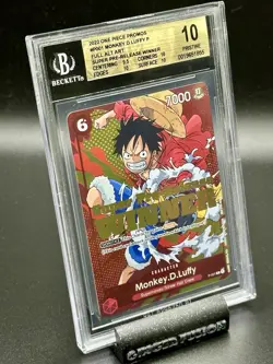 2022 One Piece Super Pre-Release Winner Monkey D. Luffy ENG BGS 10 Pristine - Image 2