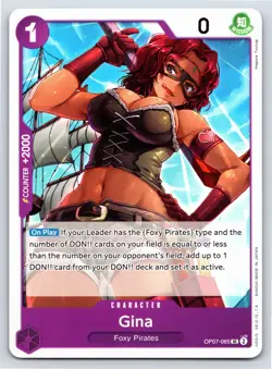One Piece - OP07-065 - Gina - UC - US Seller - Image 1
