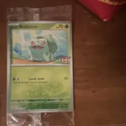 Pokemon Bulbasaur 001/165 Promo Exclusive Reverse Holo TCG Card - Image 1