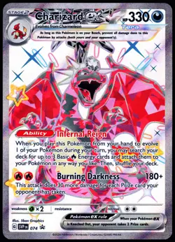 Pokemon Card- Charizard ex SV: Scarlet & Violet Promo Cards #074 - Image 1