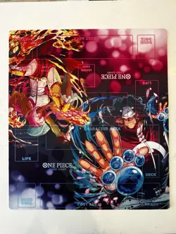 One Piece Card Game Bandai Official 2 Person Playmat Bonney & Kuma - Image 1