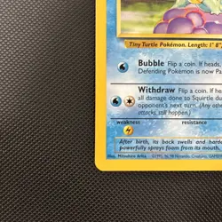 Pokemon Squirtle 63/102 Common Base Set Unlimited WOTC NM Vintage Vtg Card TCG - Image 5