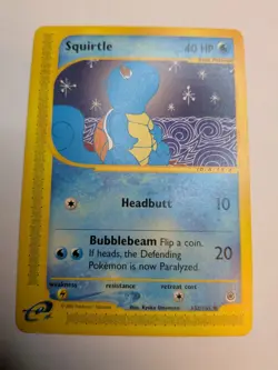 Pokemon Squirtle Expedition Base Set 132/165 Card 2002 - Image 1
