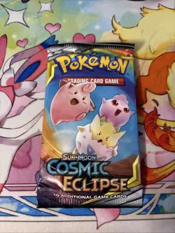 Pokemon Trading Card Game Sun & Moon Cosmic Eclipse Booster Pack 820650805899 - Image 1