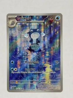 2023 Scarlet & Violet - 151 Poliwhirl #176 Illustration Rare Holo Pokemon Card - Image 1