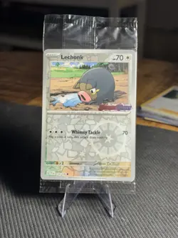 Lechonk 156/198 - Scarlet & Violet BEST BUY Stamp - Pokemon Card SEALED Promo - Image 1