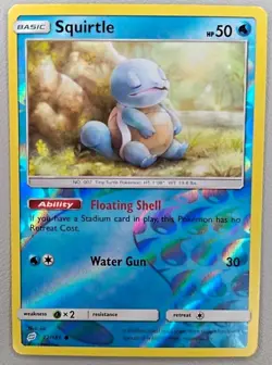 Squirtle 22/181 SM Team Up Reverse Holo Pokemon Card NM - Image 1