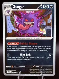 Gengar 050/088 Perfect Order Reverse Holo English Rare Pokemon Card - Image 1