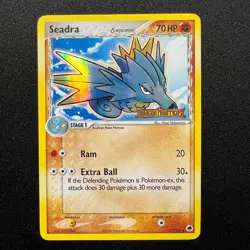 Seadra – Stamped Reverse Holo – 37/101 Ex Dragon Frontiers Pokemon Cards – LP+ - Image 1