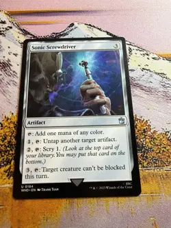 Sonic Screwdriver 184 NM Doctor Who MTG Magic The Gathering Artifact Eng Card - Image 2