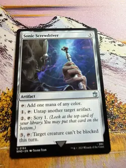 Sonic Screwdriver 184 NM Doctor Who MTG Magic The Gathering Artifact Eng Card - Image 4