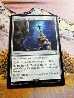 Sonic Screwdriver 184 NM Doctor Who MTG Magic The Gathering Artifact Eng Card - Image 5