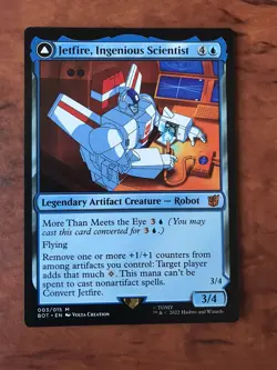 Jetfire Ingenious Scientist / Air Guardian MTG Magic Gathering Card NM Mint BOT - Image 1