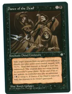 Dance of the Dead -- MTG (SP+ Quality) - Ice Age - See scans!! - Image 1