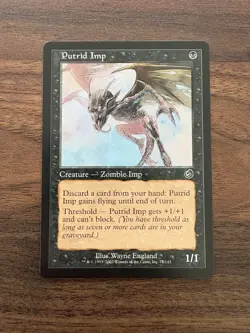 Putrid Imp Torment Regular MTG Magic The Gathering 77/143 NM - Image 1