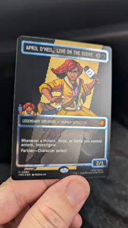 1x April O'Neil Live on the Scene Surge Foil NM - CHASE TMNT Magic MTG Mythic x1 - Image 1