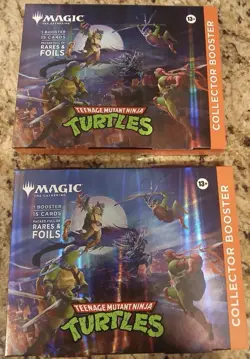 2026 MTG Teenage Mutant Ninja Turtles Collector Booster Box NEW SEALED LOT OF 2 - Image 1