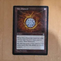 Wizards Mox Diamond Artifact Stronghold Rare Regular Magic: The Gathering 1998 - Image 1