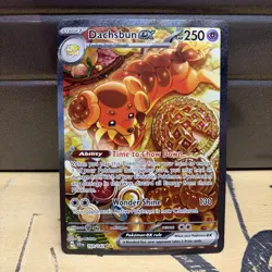 Pokemon Dachsbun ex 169/142 Sv07: Stellar Crown Illustration Rare Holo EX - Image 1