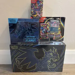 Pokemon Phantasmal Flames Bundle- UPC/ETB/Booster Bundle/3 Pack Blister - Image 1