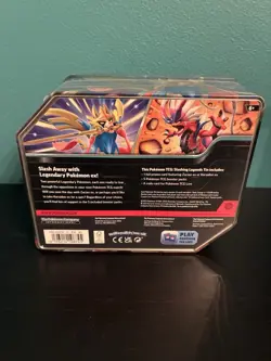 Pokemon 2025 Slashing Legends Collectors Tin - ZACIAN EX (5 Packs & 1 Foil) New - Image 2
