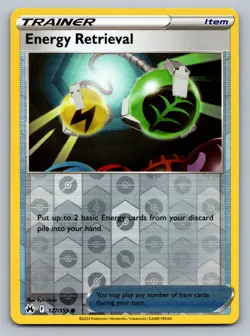 Pokemon TCG Crown Zenith Energy Retrieval 127/159 Reverse Holo - Image 1