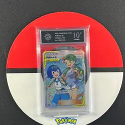 Pokemon Chinese Sun&Moon CSM2aC-185 SR Trainer Mallow & Lana Grade10 - Image 1