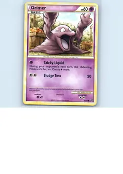 Pokemon tcg Undaunted Grimer Lightly played - Image 1