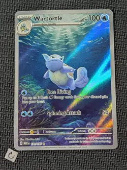 Wartortle 171/165 - Scarlet Violet 151 Illustration Rare English Pokemon NM - Image 1