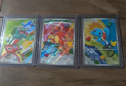 Pokemon First Partner Illustration Collection MEP Bulbasaur Charmander Squirtle - Image 1