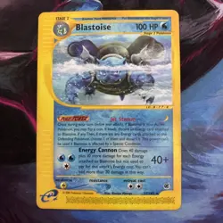 2002 Pokemon Expedition Blastoise #37/165 Non Holo RARE TCG WOTC VINTAGE - Image 1
