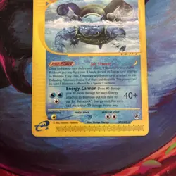 2002 Pokemon Expedition Blastoise #37/165 Non Holo RARE TCG WOTC VINTAGE - Image 3