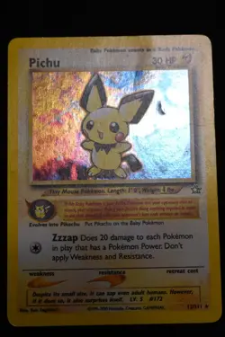 Pichu 12/111 MP Neo Genesis Holo Unlimited Pokemon TCG - Image 2