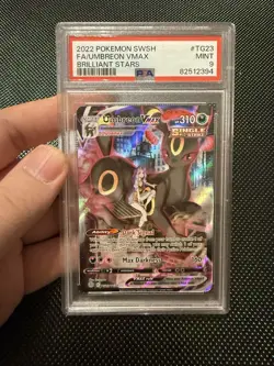 Pokemon TCG Umbreon VMAX TG23/TG30 Sword & Shield: Brilliant Stars PSA 9 - Image 1