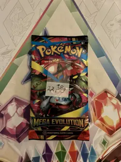 (HEAVY) 22.38g Pokemon TCG Mega Evolution Booster Pack (SEALED)✅ - Image 2