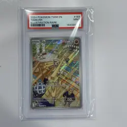 Pokemon Timburr Illustration Rare Holo 183/167 Sv06 English PSA 9 - Image 1